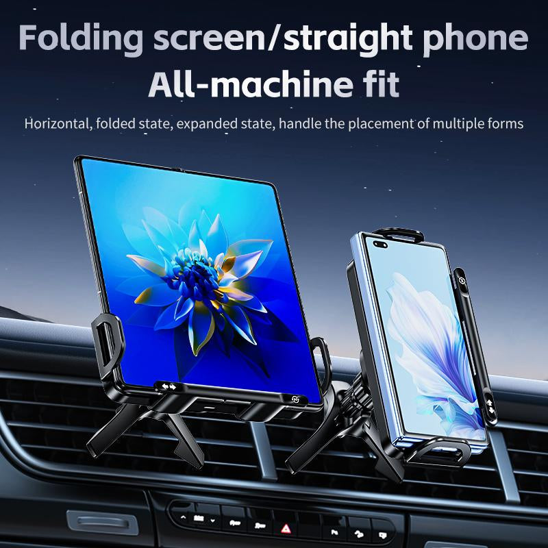 Vehicle Automatic Phone Holder for Car , Folding Screen Phone/Tablet Stand 15W Wireless Charger, 90-Degree Rotation, Installed on Car Air Outlet/Center Console, Suitable for Samsung Galaxy Zfold6/5/4/3 Galaxy Z Fold/Notes Other Wireless Charging Phones