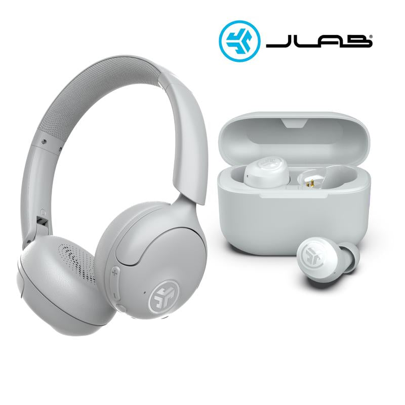 Go Lux Noise Cancelling Headphones & Go Pop+ Cloud White Gift Set