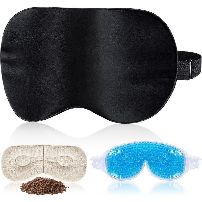 Lc-Dolida 3D Bluetooth Sleep Mask with Headphones, Wireless Music Sleep Headband Eye Mask for Side Sleepers,Sleeping Comfortable Black-3D Relaxation Light Blockin Travel