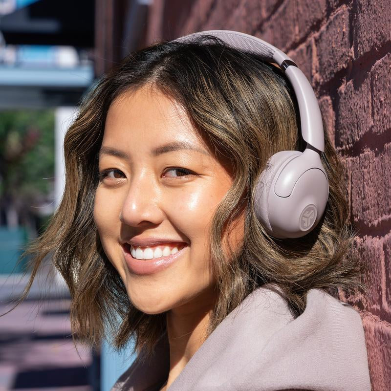 On Ear Headphones: Jlab Go Lux Active Noise Cancelling Headphones, 70+ HR Bluetooth, Hybrid ANC, Be Aware Mode, Spatial Audio, Android