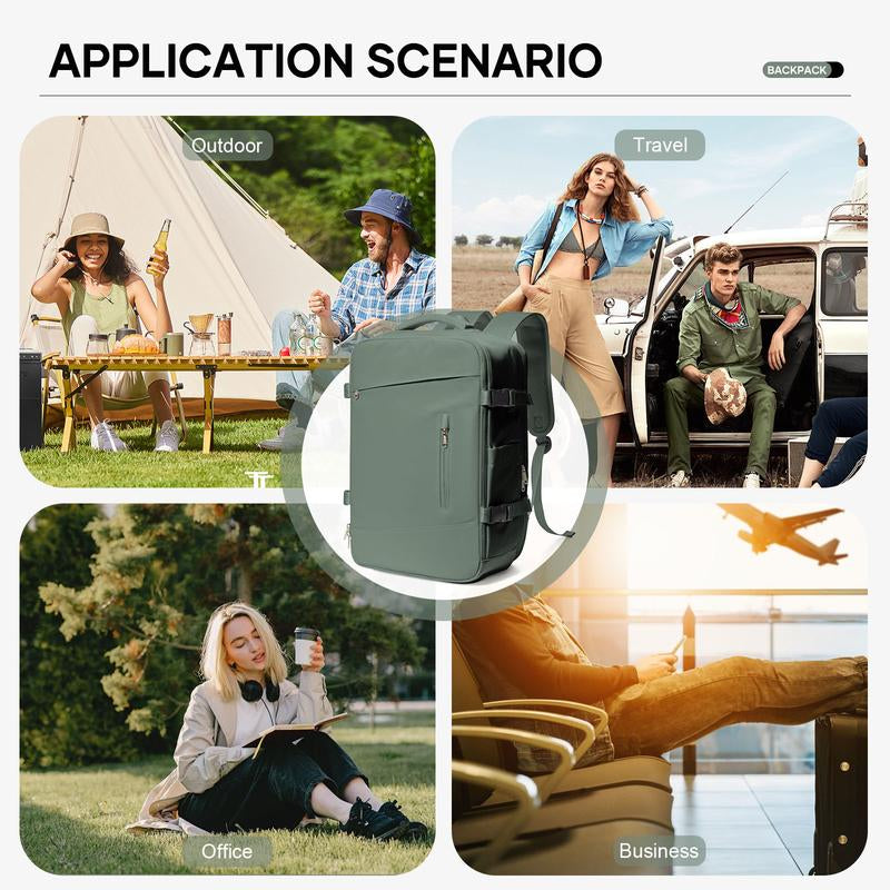 Vacuum Compression Backpack Carry on Travel Backpack for Women Men Airport Backpack Airplane Laptop Backpack Vacuum Travel Bag