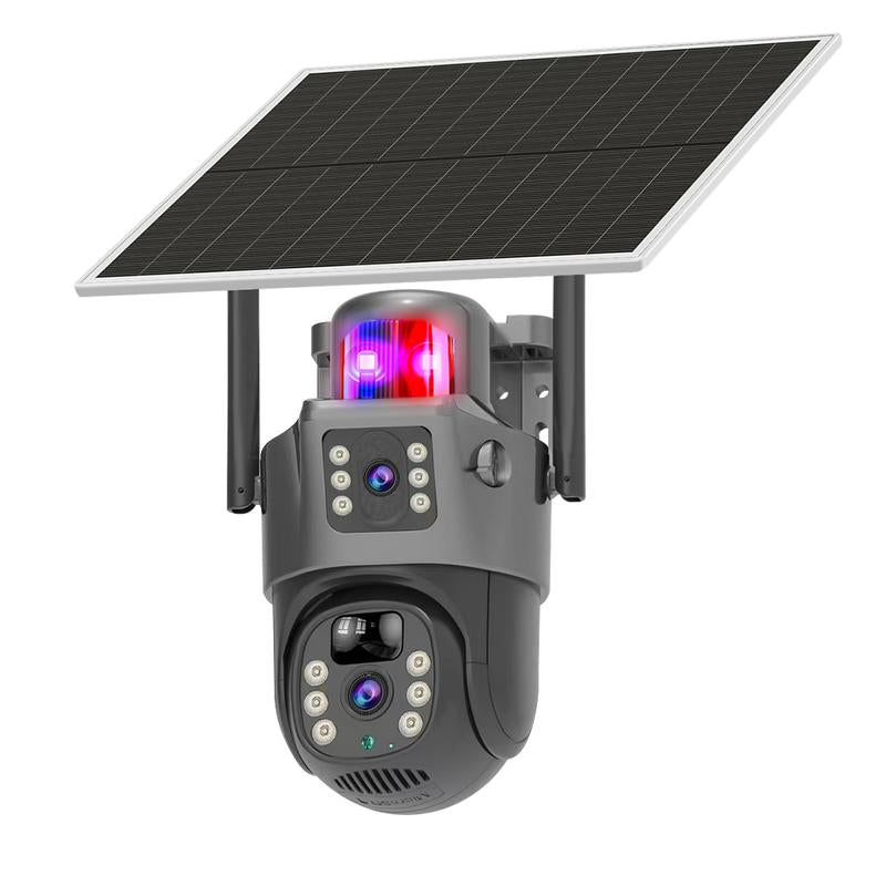 Outdoor Security Camera, 3-Lens Waterproof Camera, 6K 9MP, 10X Zoom, 360 PTZ Outdoor Wifi Camera,Fathersdaygift