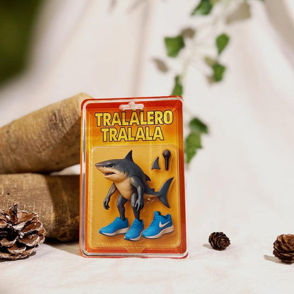 Italian Brainrot Toy Pack Acrylic Plaque Tralalero Tralala Cappucino Lirili Larila Funny Home Decor Signs