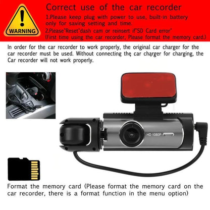 BCUOZ Front & Rear Dashcam, 1 Count Dash Camera for Car, Wide Angle Car Driving Recorder with IR Night-Vision G Sensor, 3.16 Inch IPS Screen 1080P HD Camera with Dual Lens, Fall Gift, Birthday Gifts
