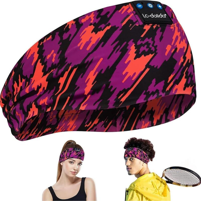 Lc-Dolida 3D Bluetooth Sleep Mask with Headphones, Wireless Music Sleep Headband Eye Mask for Side Sleepers,Sleeping Comfortable Black-3D Relaxation Light Blockin Travel