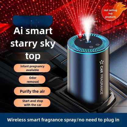 Car Interior Aromatherapy Machine - Home Aromatherapy Oil Diffuser-Fragrance Aroma Diffuser - Air Freshening and Purification - Breathing Atmosphere Light Effect - Starry Sky Light Effect - with Multiple Modes to Switch Adjustable Car Appliances