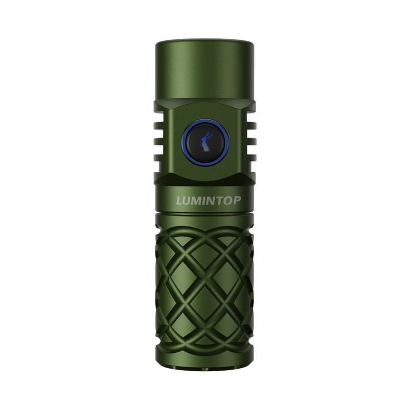 LUMINTOP Thor Mini LEP Flashlight 700 Meter Ultra-Long Range Mini Spotlight Flashlight 18350 Rechargeable Battery Ultra-Compact and Lightweight Night Light Ring IPX8 Waterproof LEP Flashlight.