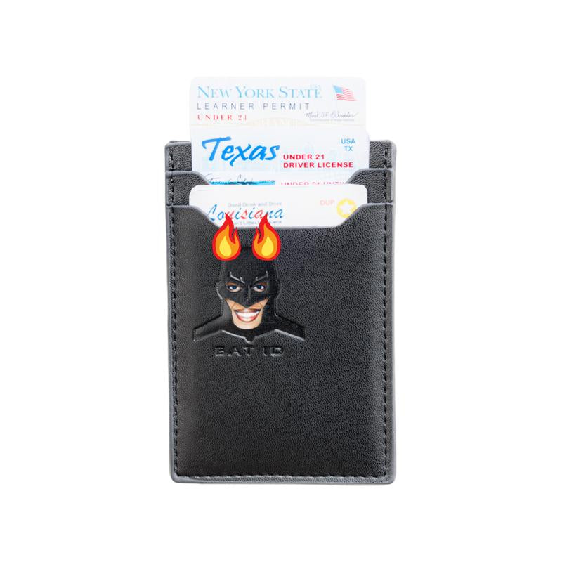 3-Tier Bat Hero Featuring ID Wallet, Driver License Holder(Please Read the Last Part of Our Description!), Best Gifts for Father'S Day, Unisex