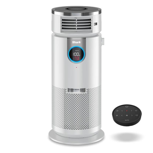 Shark 3-In-1 Air Purifier, Heater & Fan with Nanoseal HEPA, Cleansense IQ, Odor Lock, for 500 Sq. Ft, White, HC455