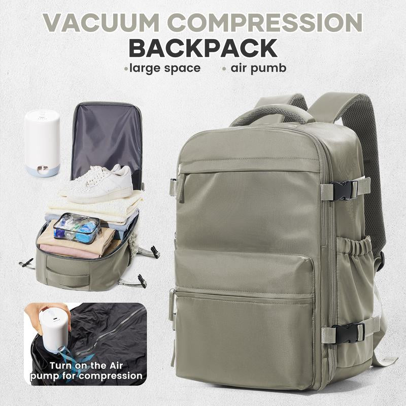 Vacuum Compression Backpack Carry on Travel Backpack for Women Men Airport Backpack Airplane Laptop Backpack Vacuum Travel Bag