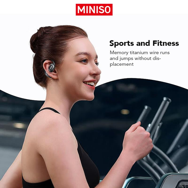 MINISO MS156 Open Ear True Wireless Headphones Long Battery Life Wireless Earhooks Headset, Hifi Stereo Sound Wireless Headphones