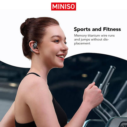 MINISO MS156 Open Ear True Wireless Headphones Long Battery Life Wireless Earhooks Headset, Hifi Stereo Sound Wireless Headphones