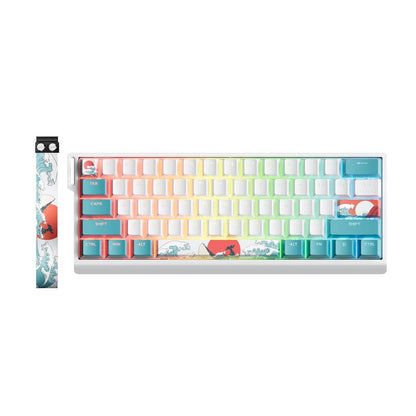 XVX H61 Kanagawa CNC Aluminum 61% Mechanical Keyboard Wired Only Hot Swap Switchs Full RGB with PBT Keycaps