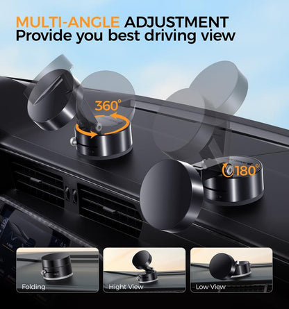 MAGIC JOHN Foldable 360° Magnetic Phone Stand Ultra-Stable, Anti-Slip, Perfect for Hands-Free