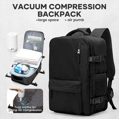 Vacuum Compression Backpack Carry on Travel Backpack for Women Men Airport Backpack Airplane Laptop Backpack Vacuum Travel Bag