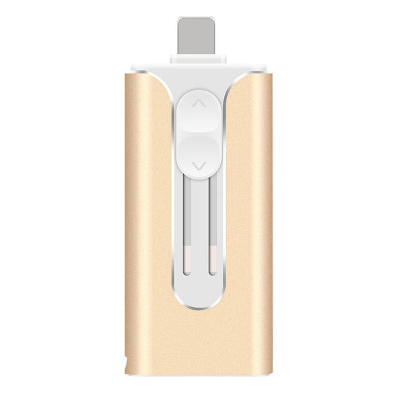 3-In-1 Flash Pen Drive, USB 3.0 Thumb Drive with Type-C Adapter, High Speed USB Flash Drive for Iphone Ipad Android Phone PC