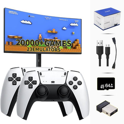 【Plug and Play】Cooinut 20,000+ Retro Gamestick,Plug and Play Videogameconsoles with 2.4G Wireless Controllers,4K Hdml Output.Usb Gaming. Premium Competitive Dual Controllers.Gifts for Friend，Family