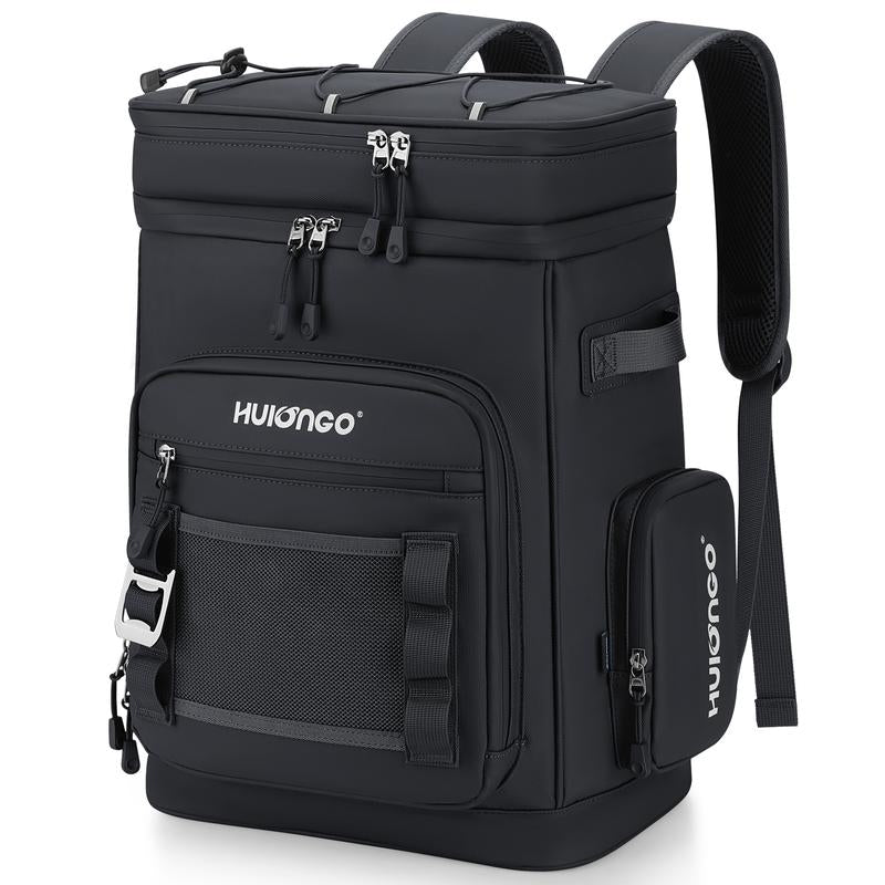 Hulongo-Large Waterproof Insulated Cooler Backpack for Men & Women, Cooler Bag,Leak Proof Cooler Backpack for Camping, Beach, Fishing,Hiking, Picnic, Travel, Outdoor, 30L, 48Cans,For Husband Gift,For Valentine'S Day Gift