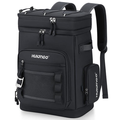 Hulongo-Large Waterproof Insulated Cooler Backpack for Men & Women, Cooler Bag,Leak Proof Cooler Backpack for Camping, Beach, Fishing,Hiking, Picnic, Travel, Outdoor, 30L, 48Cans,For Husband Gift,For Valentine'S Day Gift