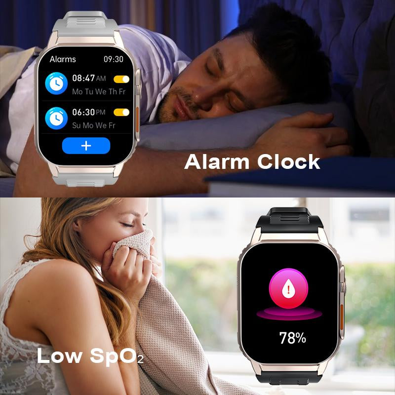 Mother’S BOGO 2 Watches! Rugged & Elegant Smartwatch for Women – Waterproof, Health Monitoring, 120+ Sports Modes, Long Battery, Customizable Watch Face.