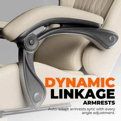 GTPLAYER Gaming Chair with 5.1 Compatible Bluetooth Speakers, High Back Ergonomic Design, 150° Maximum Inclination, PU Leather, Assembly Required