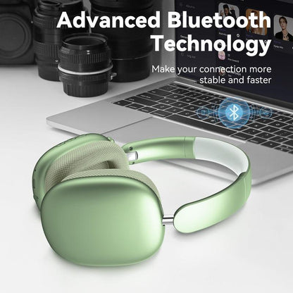 Y01 Bluetooth 5.3 Over-Ear Headphones, Noise Reduction, Hi-Res Audio, 48H Playtime, Foldable, Soft Earpads, with Mic for Ios/Android/Pc