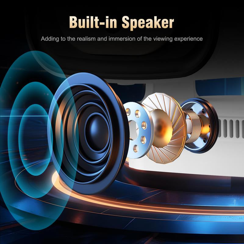 [US Warehouse] Magcubic 4K Smart HY310 Portable Projector Native 1080P Auto Focus 330ANSI Android 11 BT5.4 WIFI6 Airmouse Built-In Speaker Allwinner H713 180° Flexible Rotating 60Hz Reflash Home Cinema Mini Projector 130"Screen Audio