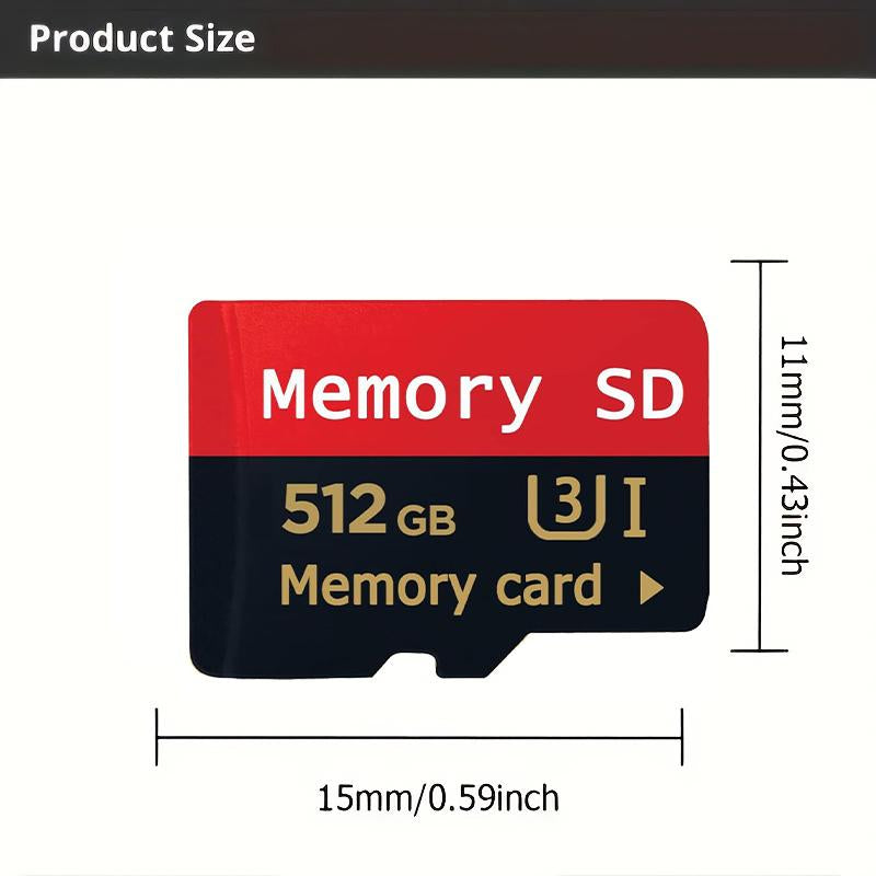 Eonetech Springtok 512GB High-Speed Micro SD Cards + SD Card Adapter - Reliable SD Flash Memory with TF Storage Power for Cameras, and Tablets,Excellent Camera Accessory, Camera Accessories for Smartphone, Camera, Laptop, PC, Gifts for Boyfriend