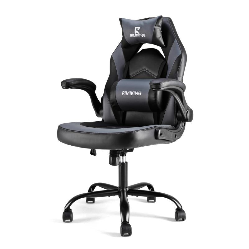 [Fathersdaygift] RIMIKING Shelby Series Ergonomic Gaming Chair, Adjustable Recliner, Lumbar Support, Heavy-Duty Office Chair,275 Lbs Weight Capacity,3896 Springtok