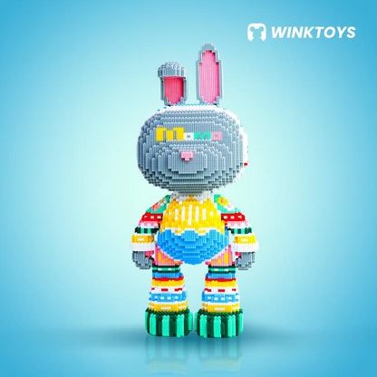 Rabbit Building Block,Winktoys Building Block, Rabbit Toys,Birthday Gift,Trend Decoration,Cool Gifts,Gifts for Boys and Girls,Christmas Gift