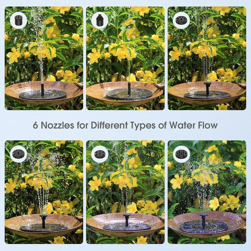 AISITIN Outdoor Garden Bird Bath Fountain,With a 2.5W Solar Fountain,Weather Resistant Polyresin,For Outdoor Use in Settings Gardens,Patios,And Ponds(Split the Shipping Package into 2 Parts)