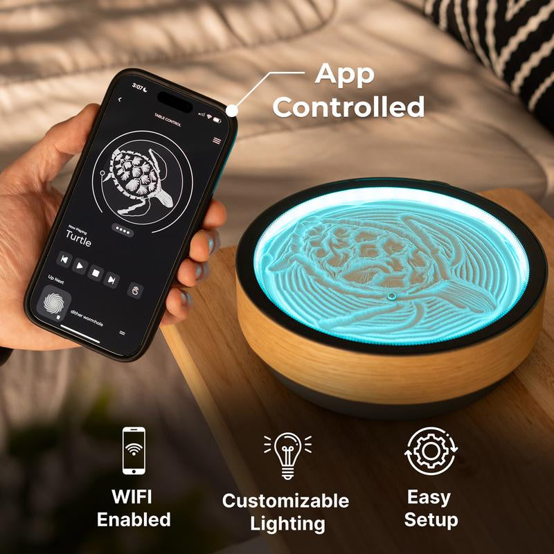 Oasis Mini Kinetic Sand Art Canvas - 100S of Free Patterns - Calming, Captivating Design Decor Carving