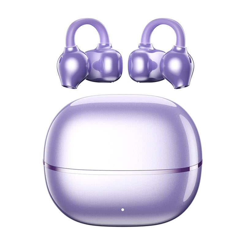 Earclip C7 Clip-On Design Wireless Earphones, Upgraded Panoramic Sound Headset, Comfortable Wearing Sports Earbuds for Work, Fitness