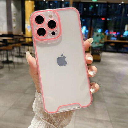 Case for Iphone 16 15 14 13 12 11 Pro Max Fluorescent Case Shockproof Clear Silicone Cover TPU Protector Cellphone Phonecase Neon Smartphone