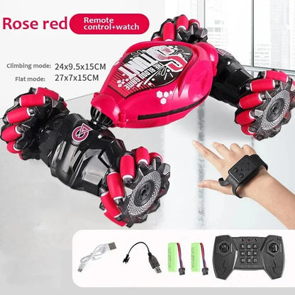 RC Car with LED Light Remote Control Car Watch Hand Gestures 360° Rotating Climbing Car Drift Electronic Adults Kid Toys Gift