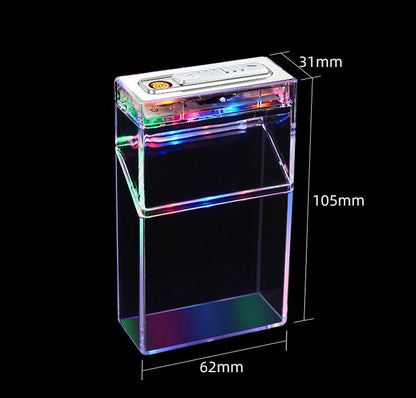 Cartoon-Style 2-In-1 Cigarette Case and Lighter with Charging Function