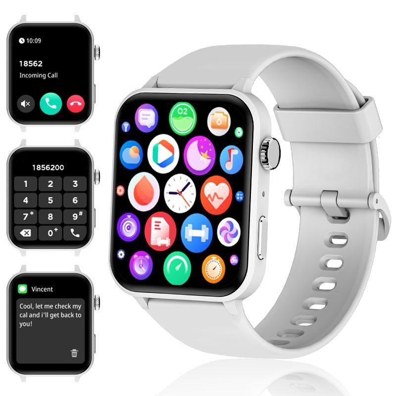 Smart Watches R30Pro Fitness Tracker Smartwatch with Call Function & Heart Rate Monitoring,1.83 Touch Screen Multifunction Smartwatch for BT Calls Fitness Wristwatch, Smart & Wearable Devices for Iphone Android Smartphone