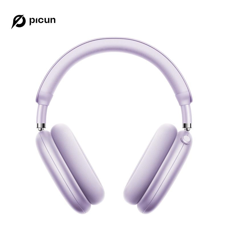 Picun F8 Pro Wireless Headphones - 52Db Noise Cancellation, 5 Smart ENC Mics, Detachable Fabric Ear Cushions, 140 Hour Long Battery Life, Premium Audio Seamless Dual Device Connection for All-Day Use and Boosted Productivity Bluetooth