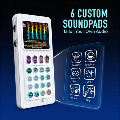 Hicall M01 Portable MIXER | Dual DSP Chips, Ultra-Clear Sound Quality, Intelligent Noise Reduction | 6 Voice Effects | Perfect for Outdoor Live Broadcasts, Travel Vlogs and Short Videos#Outdoorfun