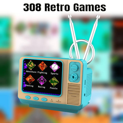 Retro Video Games Console GV300S Mini TV Style 308 Video Games Player with Handheld Gamepad