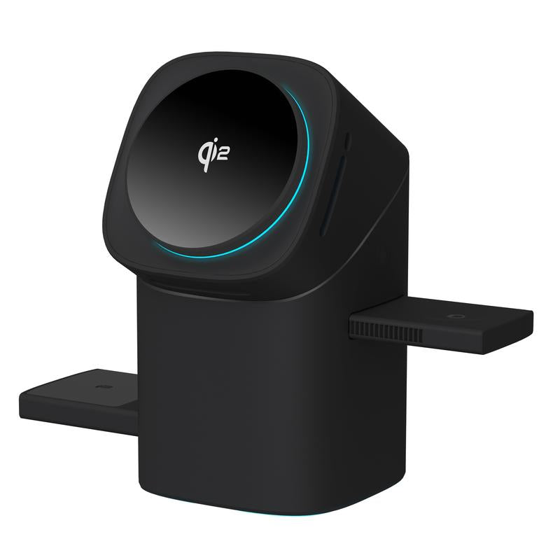 3-In-1 Wireless Charging Station QI2 Magnetic Charger for Iphone 16 15 14 13 Pro Max plus - 15W Fast Charging, Chargeable, Square Box Electronic