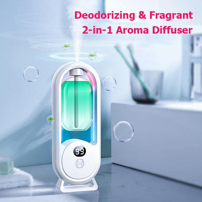 Gardenia Essential Oil Diffuser, 1 Count USB Powered Essential Oil Diffuser with Atmosphere Light Function, Home Fragrance for Living Room, Bedroom, Office