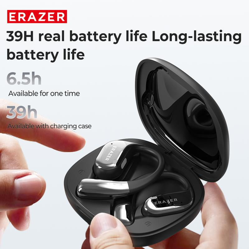 ERAZER X11 AI Translation Earbuds with APP Support 134 Languages OWS Open Ear Chargeable Headphones Wireless Bluetooth 5.4,HD Mic,Waterproof Design & Low Latency