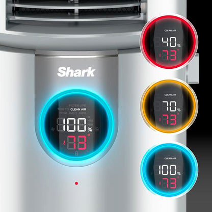 Shark 3-In-1 Air Purifier, Heater & Fan with Nanoseal HEPA, Cleansense IQ, Odor Lock, for 500 Sq. Ft, White, HC455