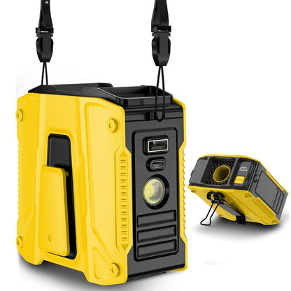 Father'S Day Gifts-Frsara Waist Fan, 8000Mah Powerbank, Portable Rechargeable Cooling Fan, High Speed Fan, Wearable Cooling Device That Blows W/ Lanyard, 5-Speed, Light, LED Display, 3 in 1 Outdoor Fan, Desktop Fan, for Outdoor Work/Sports, Gift for Men