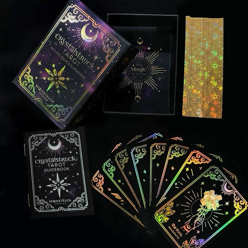 MINI GOLD Crystalstruck Tarot Card Deck (Limited Edition) Crystal Tarot Card Game Unique