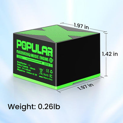 YOYOWAY Mini Wireless Audio Speakers with TWS Pairing,Hands-Free Call, BT5.0, Portable Bluetooth Speaker for Home/Party/Outdoor/Beach, Christmas Gift