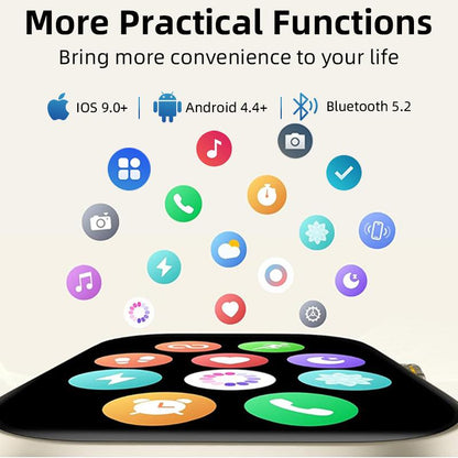 Ultimate Sport Smart Watch with Jet Black Aluminium Case - 2.02" Ultra-Clear Display, S/M. Fitness Tracker, Heart Rate, Water Resistant, All-Day Wear Comfort