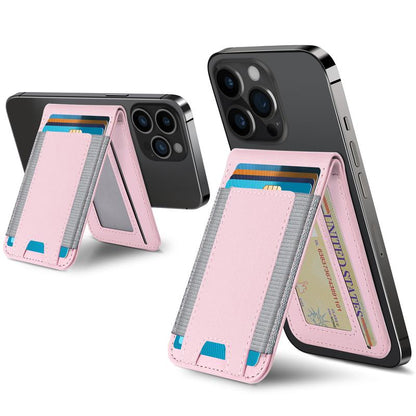 Magsafe Wallet, for Iphone 16/15/14 Pro Max/14 Pro/14/14 Plus/13/12 Promax Series, 9 Cards Holder, Vegan Leather, Electronics Accessories Cellphone Smartphone Black Metallic