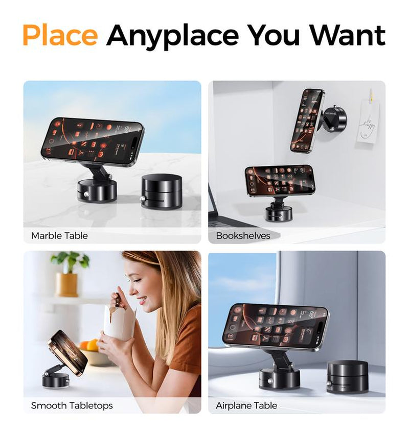 MAGIC JOHN Foldable 360° Magnetic Phone Stand Ultra-Stable, Anti-Slip, Perfect for Hands-Free